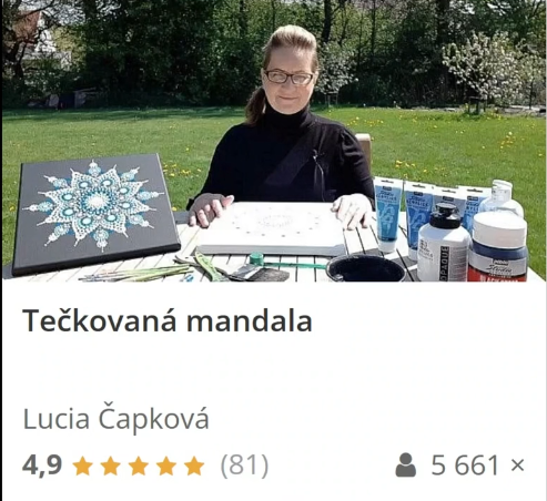 Technika maľovania bodkovaného stromu života